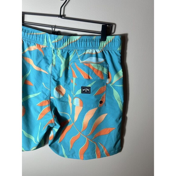 BILLABONG Recycler Sundays Tropical Beach Print Swim Trunks Shorts Mens Size XL - Picture 10 of 12